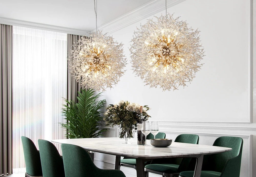 crystal dandelion chandelier